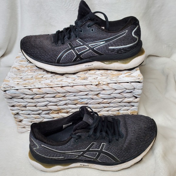 ASICS Gel-Nimbus 24 Shoes Mens Size 9 FF Blast Plus Running Athletic Sneakers - Picture 1 of 8